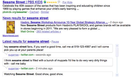 Real Time Spam Google Real Time Spam Google